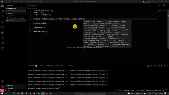 Button Color TKinter python 2 смотреть онлайн
