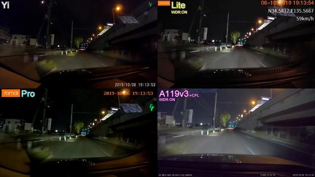 Xiaomi Yi/70mai Lite/70mai Pro/Viofo A119V3 -Night (AR0230/STARVIS IMX307/IMX335) Dashcam Compariso смотреть онлайн
