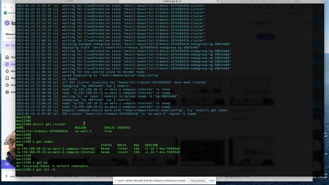 Kubernetes LAB 30: How to create a Cluster on AWS EKS using eksctl & verify with kubectl Part 2 of смотреть онлайн