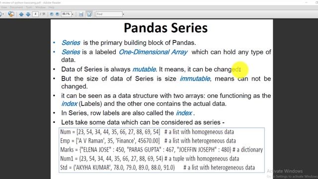 #Pandas Series смотреть онлайн
