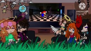 ||Afton Family reacts to: SMG4 R64: Return to Freddy's Spaghettiria||