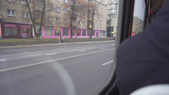 Lithuania, Vilnius, Trolleybus 2 Ride From Saulėtekis To Karaliaus Mindaugo Tiltas