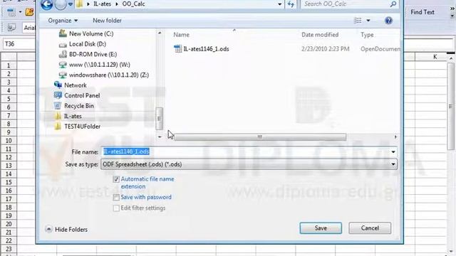 Save the active workbook, in Microsoft Excel 95 type, as mybook95.xls in the IL-ates\OO_Calc... смотреть онлайн