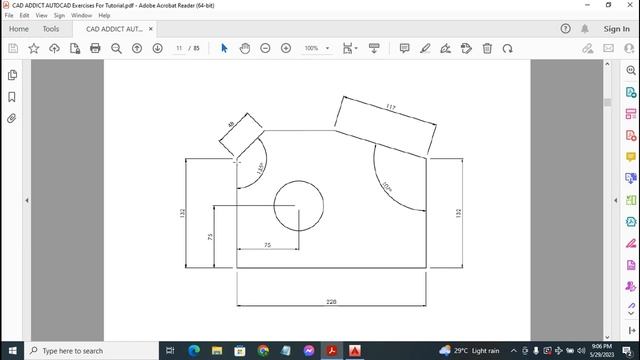 AutoCAD Tutorial 11: CAD DESIGN/MODELLING смотреть онлайн