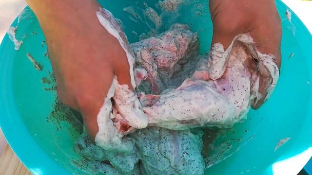 Плечо индейки на углях - Shoulder of turkey on coals. смотреть онлайн