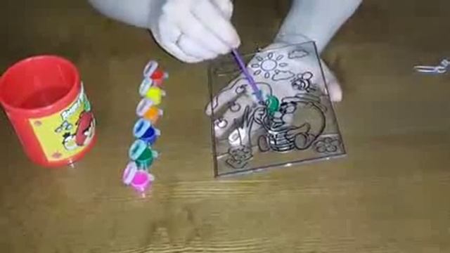 Делаем детские витражные картинки