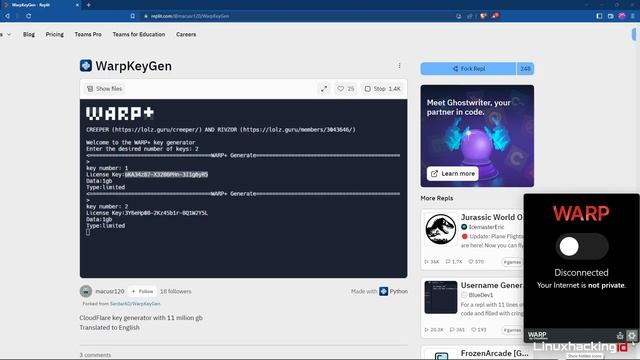 Cuman 5 Menit Dapat Lisensi Gratis Cloudflare WARP Selamanya ! смотреть онлайн