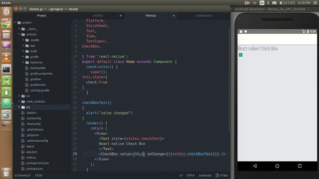 React-native tutorial # 10 checkbox in react-native with state смотреть онлайн