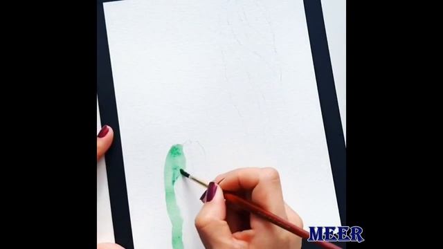 Простые рисунки которые может нарисовать каждый. Уроки рисование акварелью # 14 | Lessons drawing. смотреть онлайн