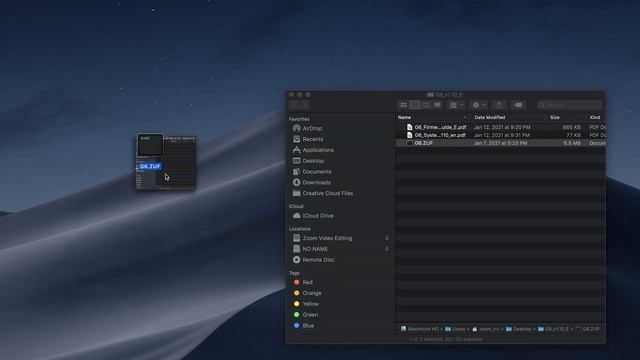 Zoom G6 - Updating The Firmware