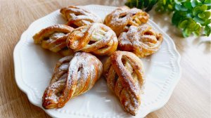 Выпечка из слоеного теста за несколько минут! Простой и вкусный рецепт ! Слойки с джемом