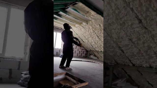 Рассвет: утепление ппу 155 м2, 15 см. Часть 1 смотреть онлайн