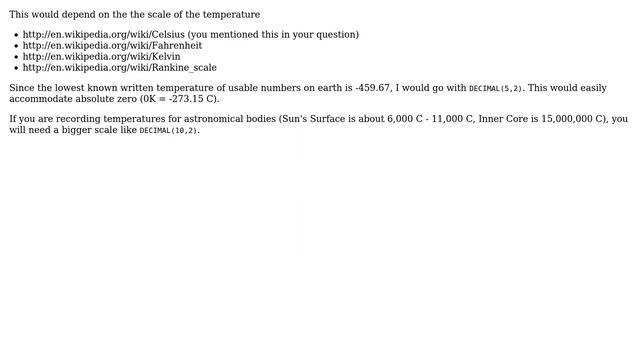 Databases: best mysql field type for temperatures (4 Solutions!!) смотреть онлайн