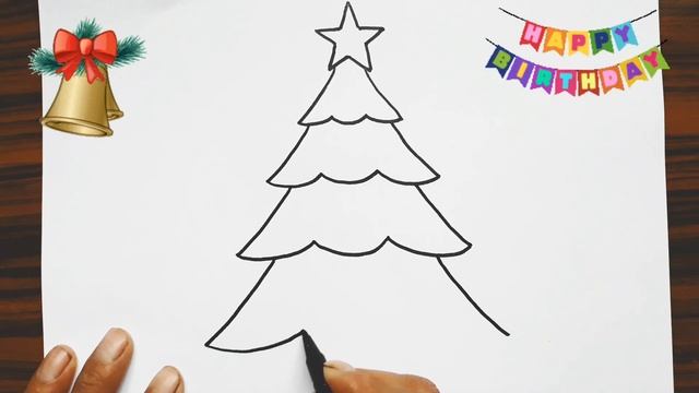 как нарисовать ёлку смотреть онлайн