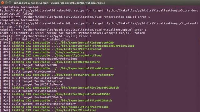 open3d py3d error смотреть онлайн