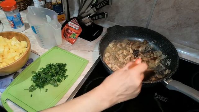 Жаркое из лесных грибов смотреть онлайн