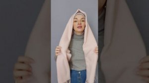 Как завязать теплый палантин. Мастер класс