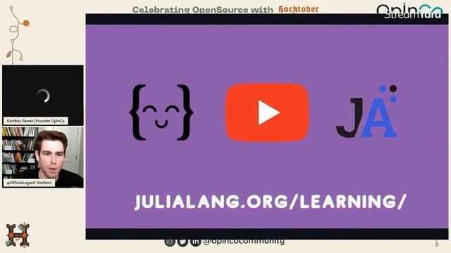 Contributing to Julia Language with Logan Kilpatrick | Celebrating OpenSource with Hacktoberfest смотреть онлайн