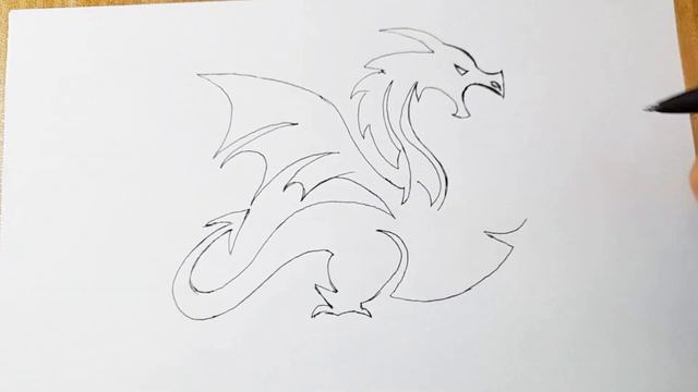 How to draw a tribal dragon tattoo design смотреть онлайн
