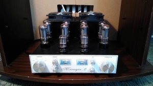 Ламповый стерео усилитель на 6н9с + 6п3с по 4 шт. на канал