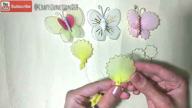 How To Make Nylone Stocking Butterfly Easily смотреть онлайн