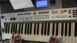 "Зимний сад" on Yamaha PSR E443 Аккорды.