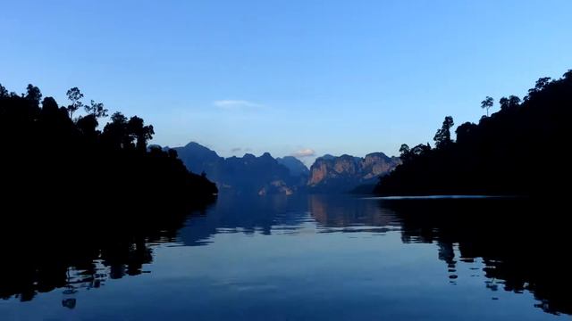 Утро. озеро Чео Лан Таиланд смотреть онлайн