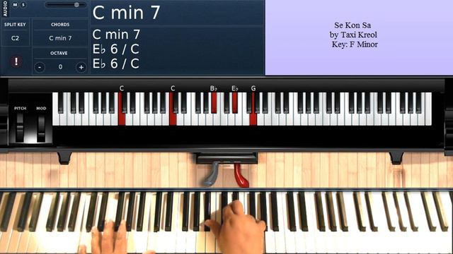 Se Kon Sa (by Taxi Kreol) - Piano Tutorial смотреть онлайн