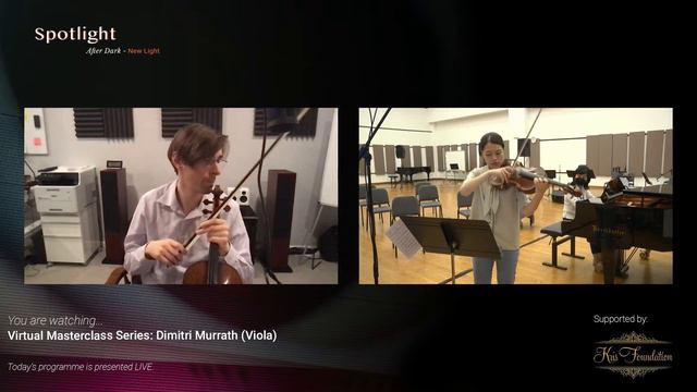 Virtual Masterclass Series: Dimitri Murrath (Viola) (10 Mar 2022) | YST Conservatory смотреть онлайн