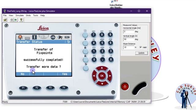 Export data from Leica plus to Auto-cad смотреть онлайн