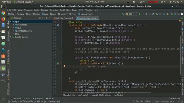 How To Copy Text Of EditText Programmatically In Java - Android Code Snippets смотреть онлайн