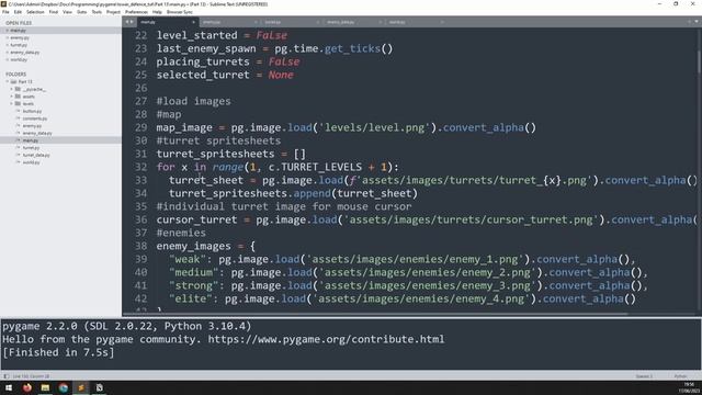 Tower Defence Tutorial in Pygame | Part 13 - Finishing Touches смотреть онлайн
