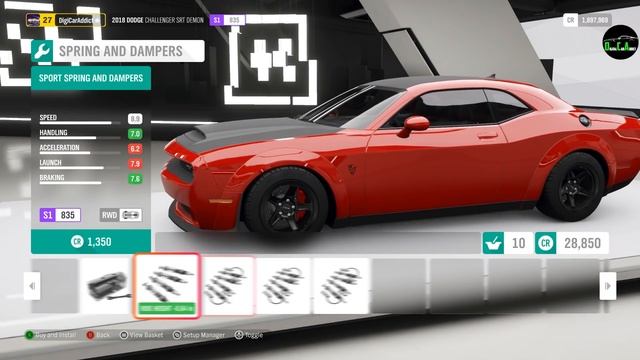 Forza Horizon 4 - Dodge Demon - Customization, Top Speed, Review смотреть онлайн