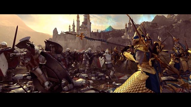 Total War Warhammer 2 | High Elves vs Empire Statetroopers | Tower of Hoeth | Cinematic Battle смотреть онлайн