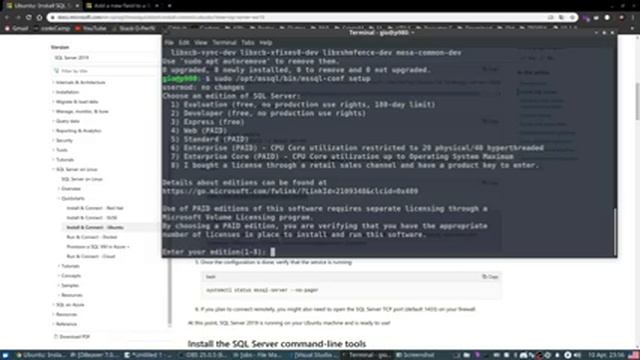 Instalacion SQL Server en Linux смотреть онлайн