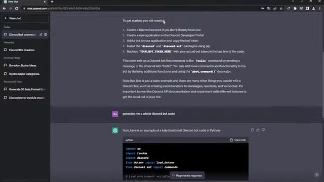 CREO UN BOT DI DISCORD CON CHATGPT смотреть онлайн