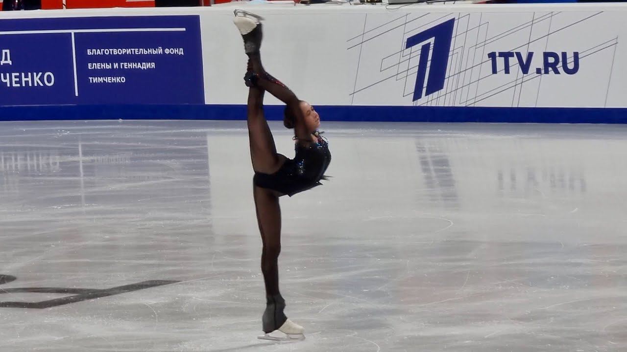 Камила Валиева, произвольная программа на Контрольных прокатах 2021 (фанкам, FHD, 60fps) смотреть онлайн