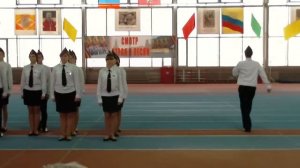 Смотр строя и песни. Марш победителям.