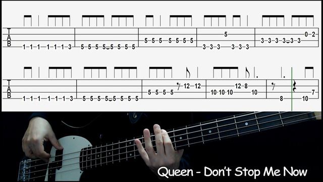 (Bassonly)Queen - Don't Stop Me Now (Bass cover with tabs 179) смотреть онлайн
