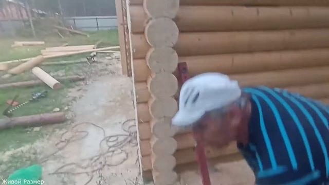 Как ровно отпилить углы в срубе смотреть онлайн
