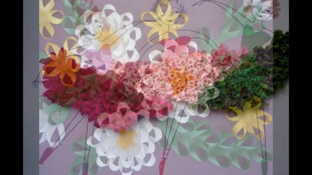 Объемные аппликации из цветной бумаги.Мастерим с детьми Своими руками