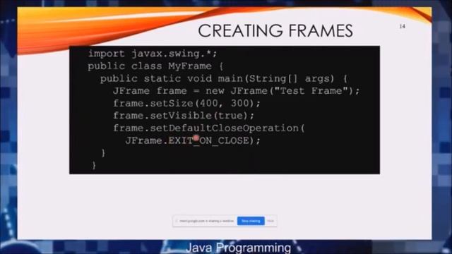 Java Swing Components - Introduction смотреть онлайн