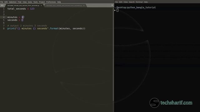 Bangla Python Tutorial - 03.05 - Calculate Minutes and Seconds from Total Seconds смотреть онлайн