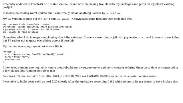 DevOps & SysAdmins: FreeNAS ports/pkg not working after update to 9.10 смотреть онлайн