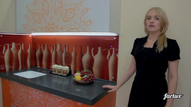 Кухонные стеклянные фартуки с подсветкой и сенсорным включателем смотреть онлайн