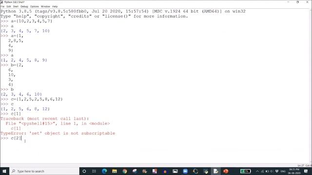 10-set datatype in python смотреть онлайн