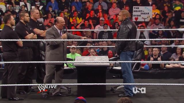 Игрок и Пол Хэйман - подписание контракта (RAW 18.03.2013) смотреть онлайн