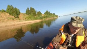 Рыбалка, троллинг на Северной Двине Всё получилось