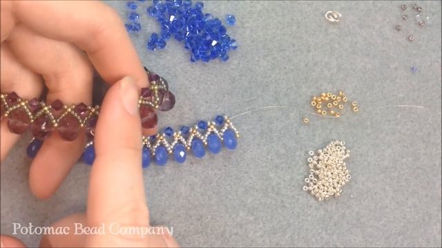 Easy Elegance Necklace - DIY Jewelry Making Tutorial by PotomacBeads смотреть онлайн