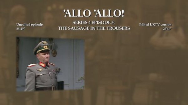 'ALLO 'ALLO! - THE SAUSAGE IN THE TROUSERS (1987) | The UKTV Edit | Comparison